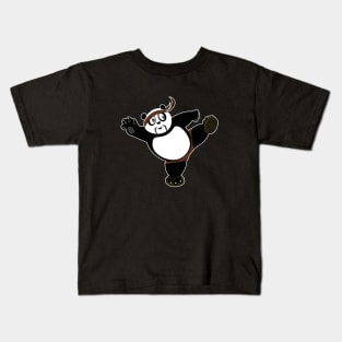 Martial Arts Panda 2 - Brown Kids T-Shirt